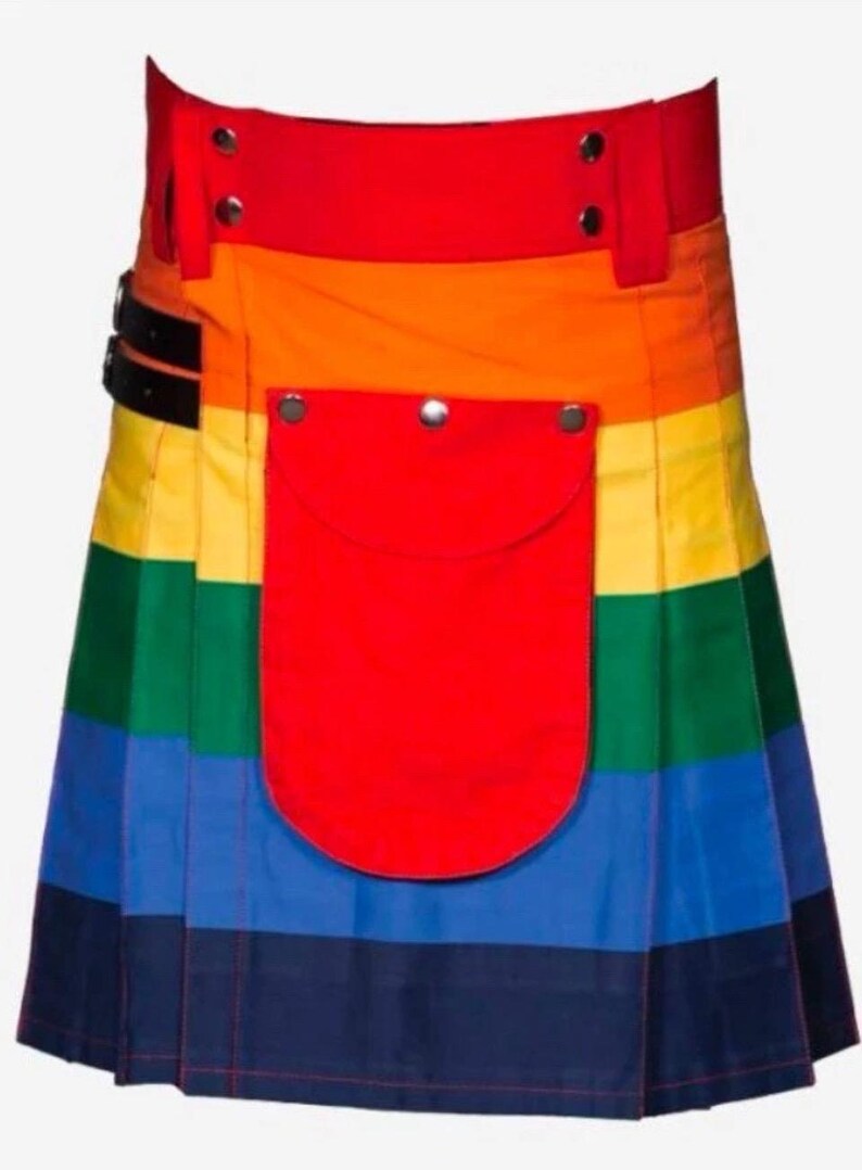 Scottish Pride Rainbow Kilt For Men’s