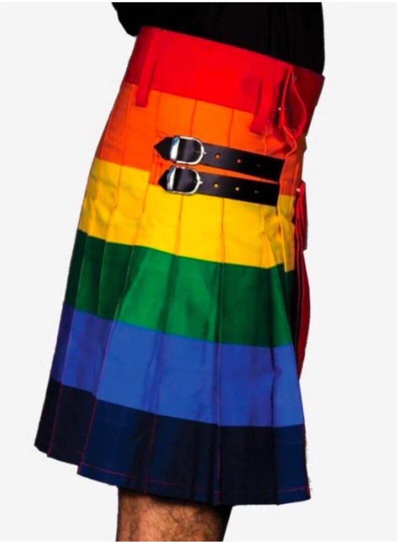 Scottish Pride Rainbow Kilt For Men’s