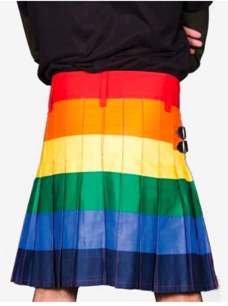 Scottish Pride Rainbow Kilt For Men’s