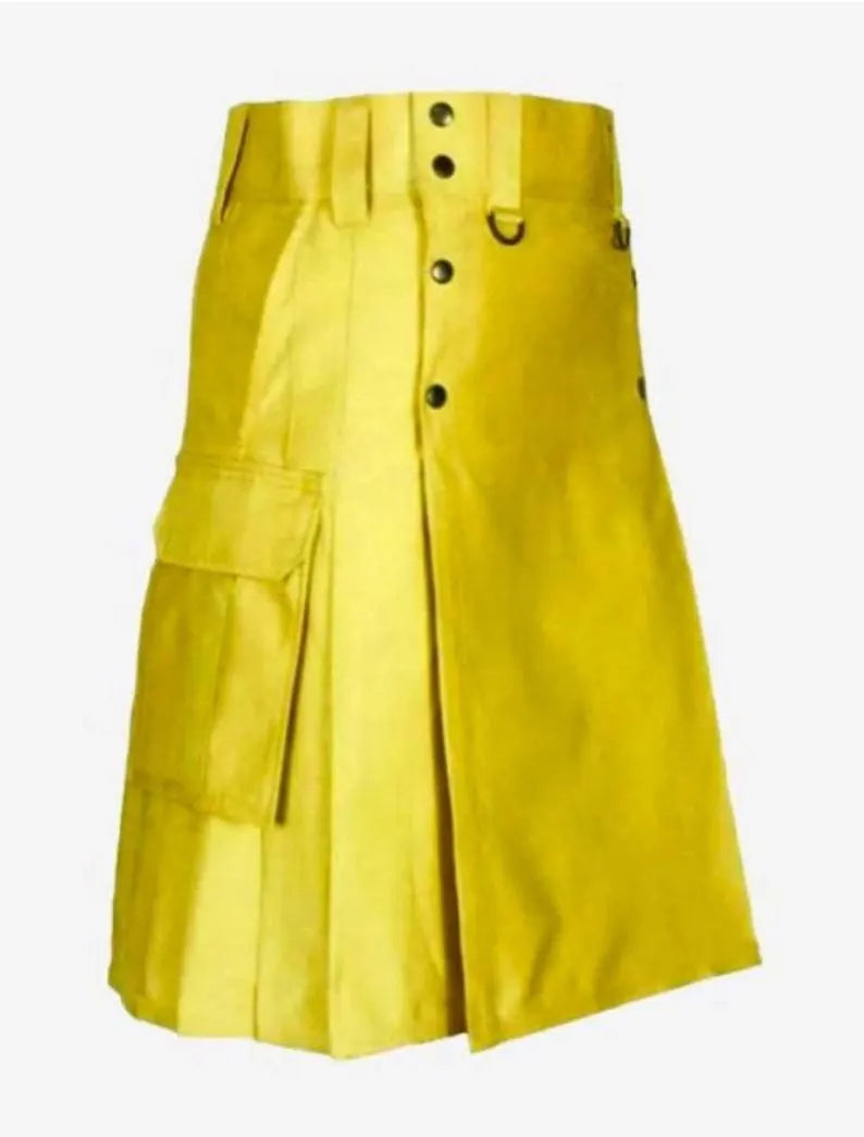 Scottish Khaki For Men With Four Pockets