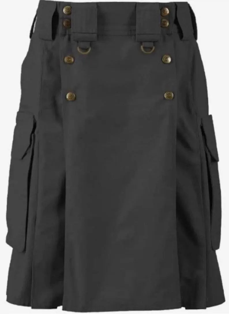 Scottish Tactical Combat Cargo Utility Kilt For Men’s