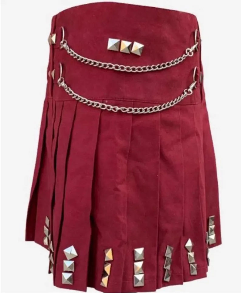 Scottish Women’s Utility Kilt Dress With Chains