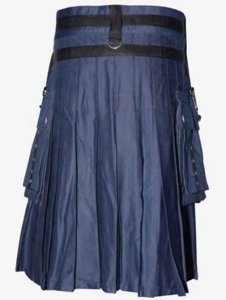 Scottish Premium Quality Traditional Utility Kilt With Chain For Men’s