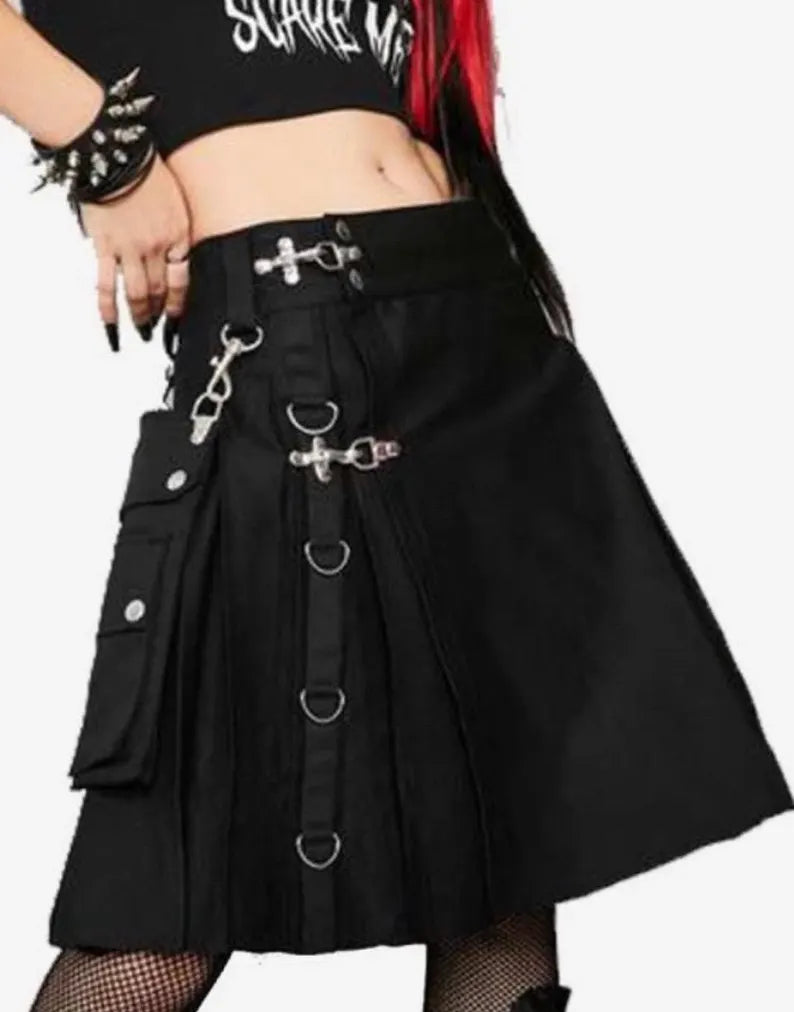 Scottish Women’s Kilt Steampunk Gothic Style