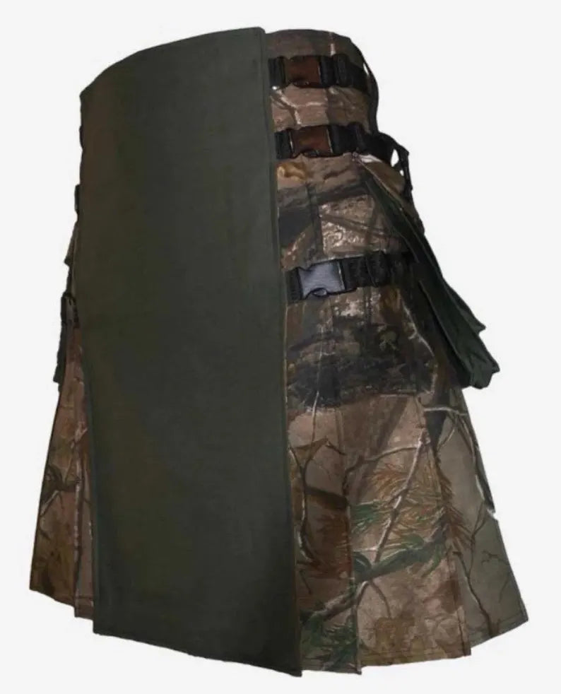 Scottish Hiking Kilt In Real Tree Urban Camouflage kilt For Men’s