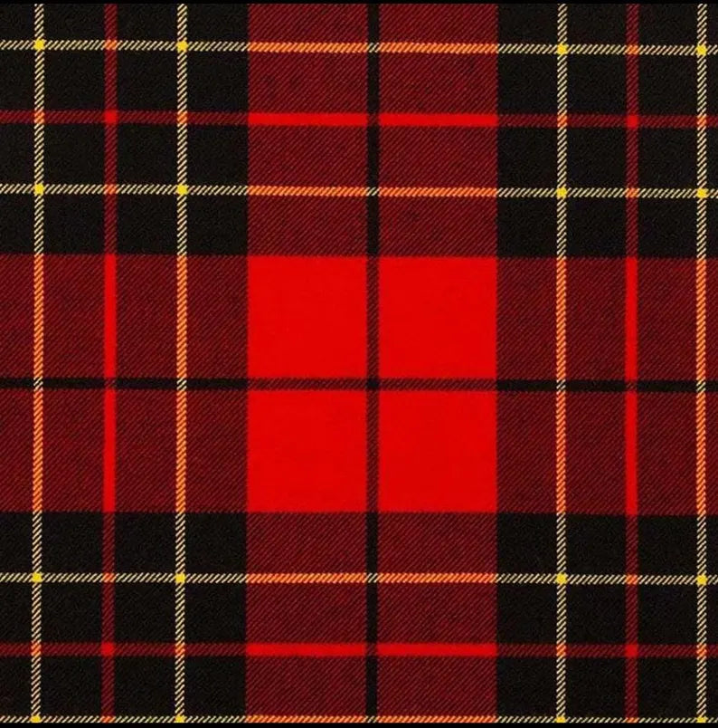 Handmade Scottish Clan Brodie Red Tartan Kilt: Traditional 8 Yard, Custom Fit
