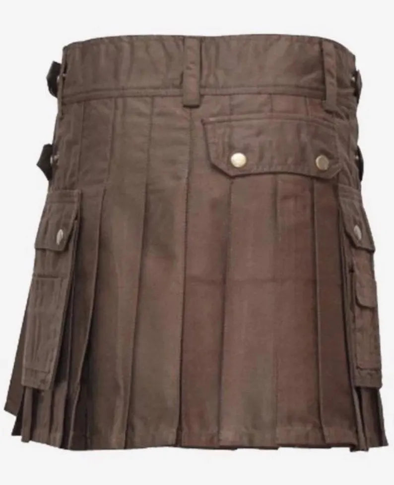 Scottish Can Women Wear Kilt IN Chocolate Brown Colour