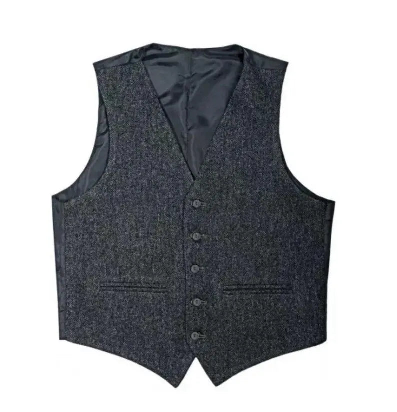 Scottish Men’s Charcoal Grey Blazer Wool Argyle Kilt Jacket