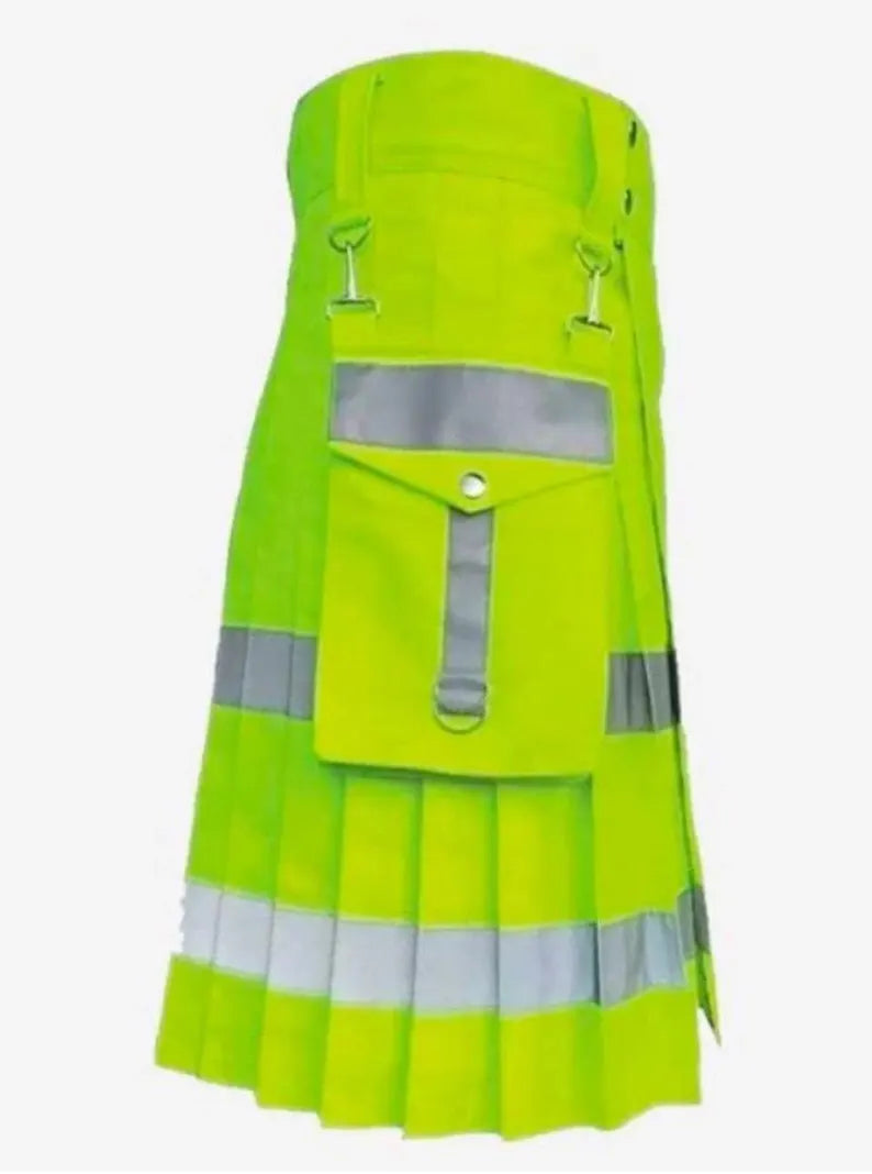Scottish New Firefighter Utility Kilt For Men’s