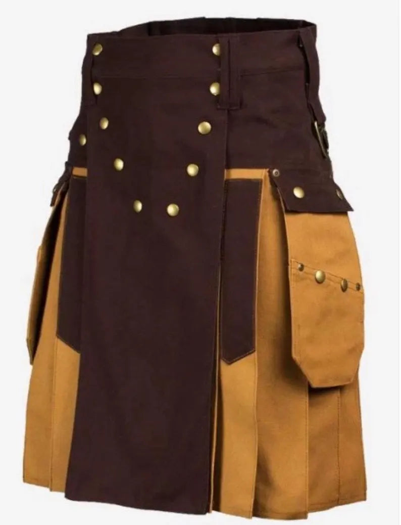 Scottish Two Tones Men Wear kilt For Men’s