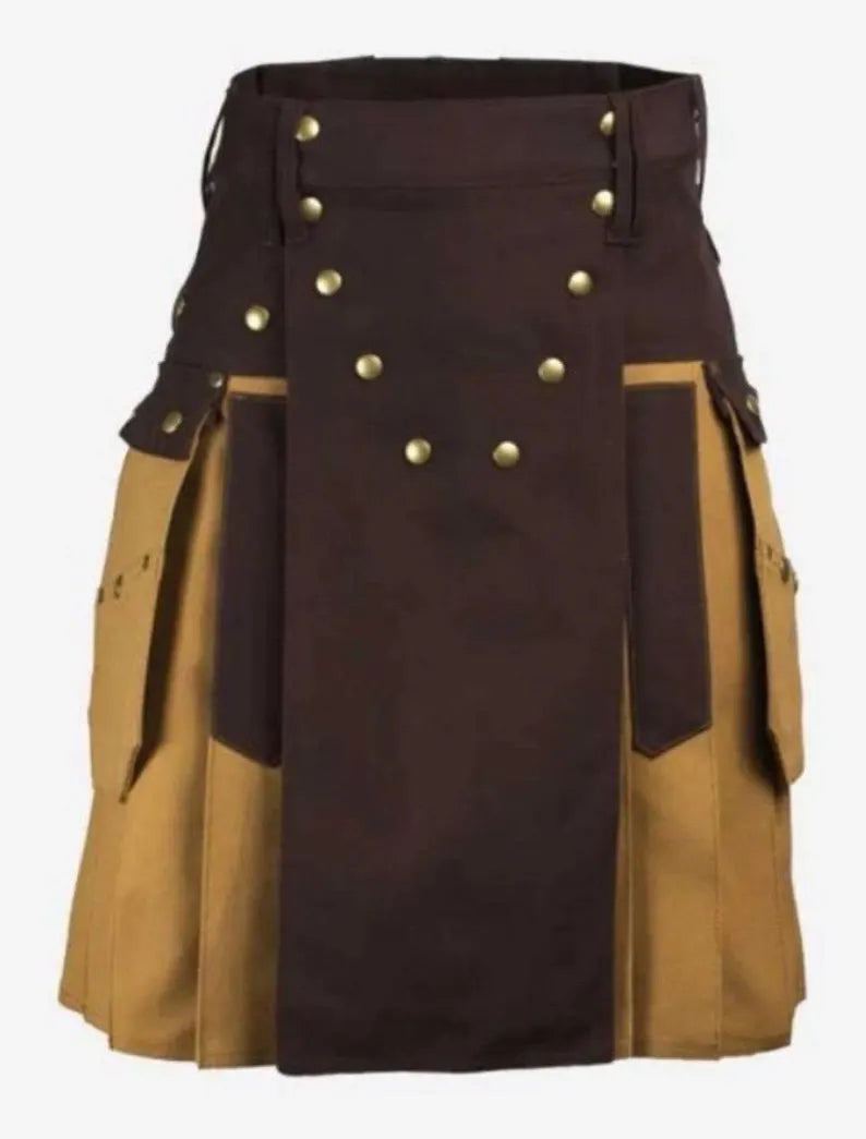 Scottish Two Tones Men Wear kilt For Men’s