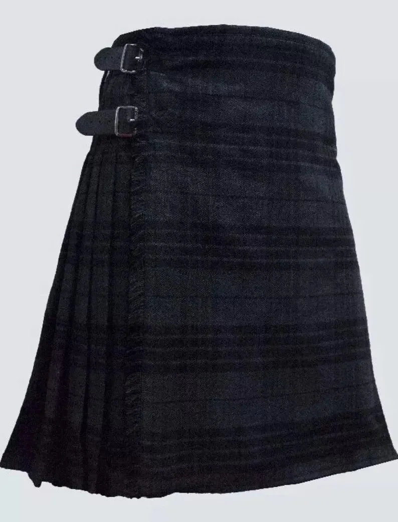 Scottish Night Watch Tartan Kilt For Men Custom Handmade Traditional 8 Yard kilts