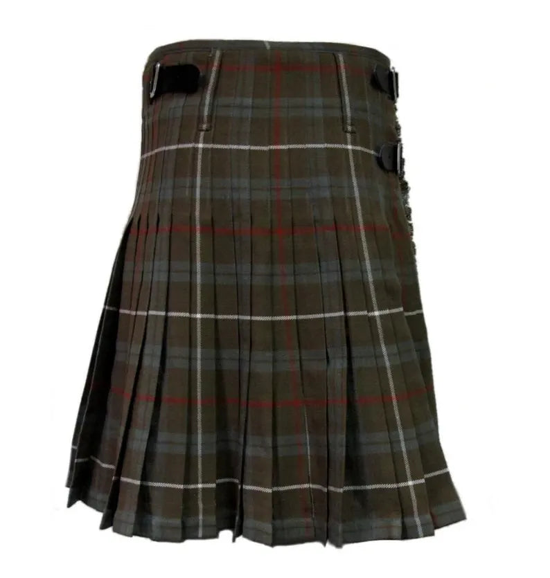 Scottish Fraser Weathered Tartan Kilt For Men Custom Handmade Traditional 8 Yard kilts