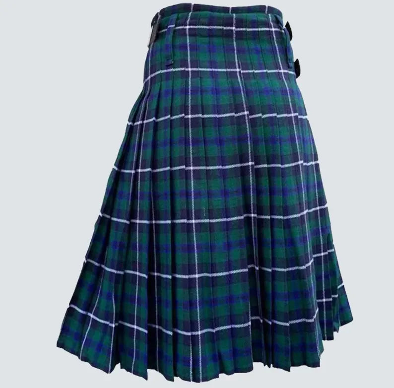 Scottish Douglas Blue Tartan Kilt For Men Custom Handmade Traditional 8 Yard kilts