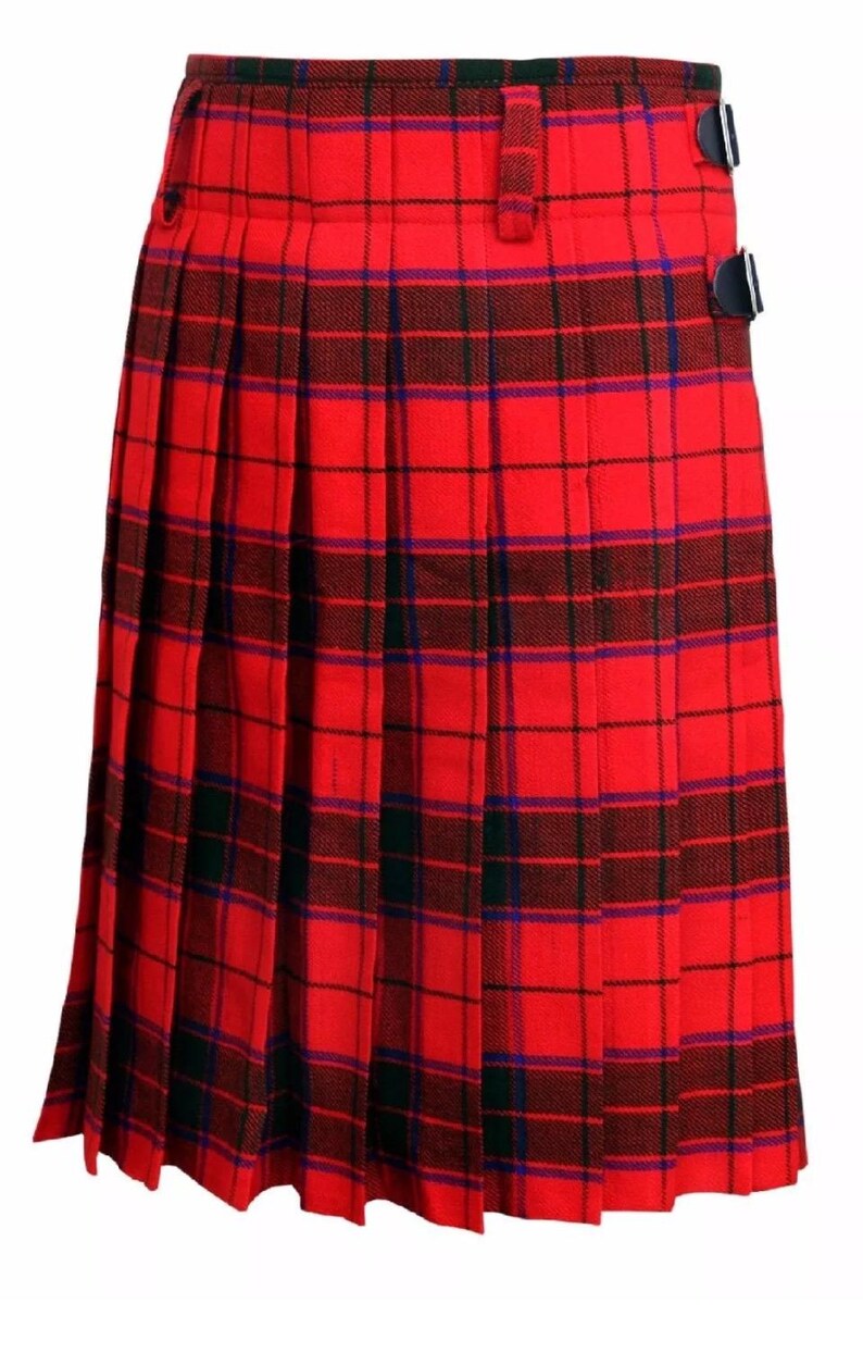 Scottish Rose Tartan Kilt For Men Custom Handmade Traditional 8 Yard kilts