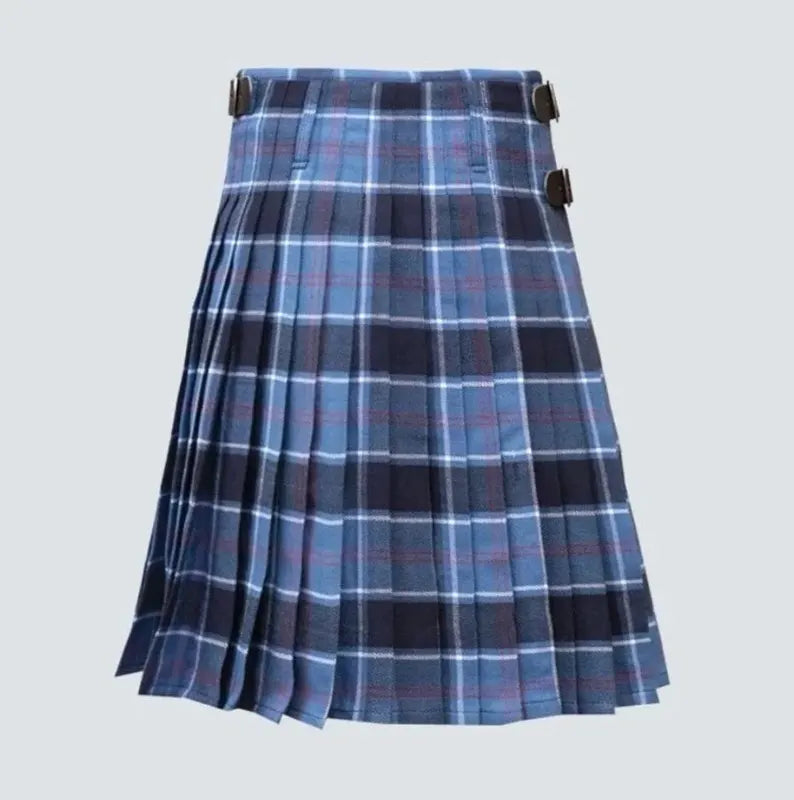 Scottish US Navy Tartan Kilt For Men Custom Kilt Handmade Traditional 8 Yard