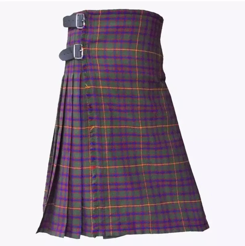 Scottish Hall Modern Tartan Kilt For Men Custom Handmade Traditional 8 Yard kilt
