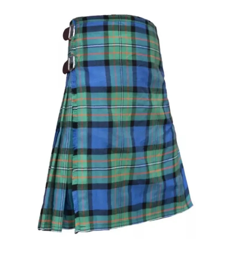 Scottish Ferguson Ancient Tartan Kilt For Men Custom Handmade Traditional 8 Yard kilts