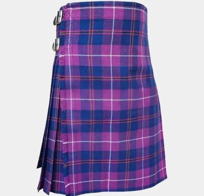 Scottish Glencoe Tartan Kilt For Men Custom Handmade Traditional 8 Yard kilts