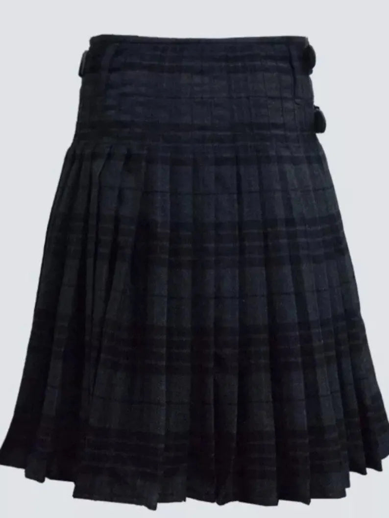 Scottish Night Watch Tartan Kilt For Men Custom Handmade Traditional 8 Yard kilts