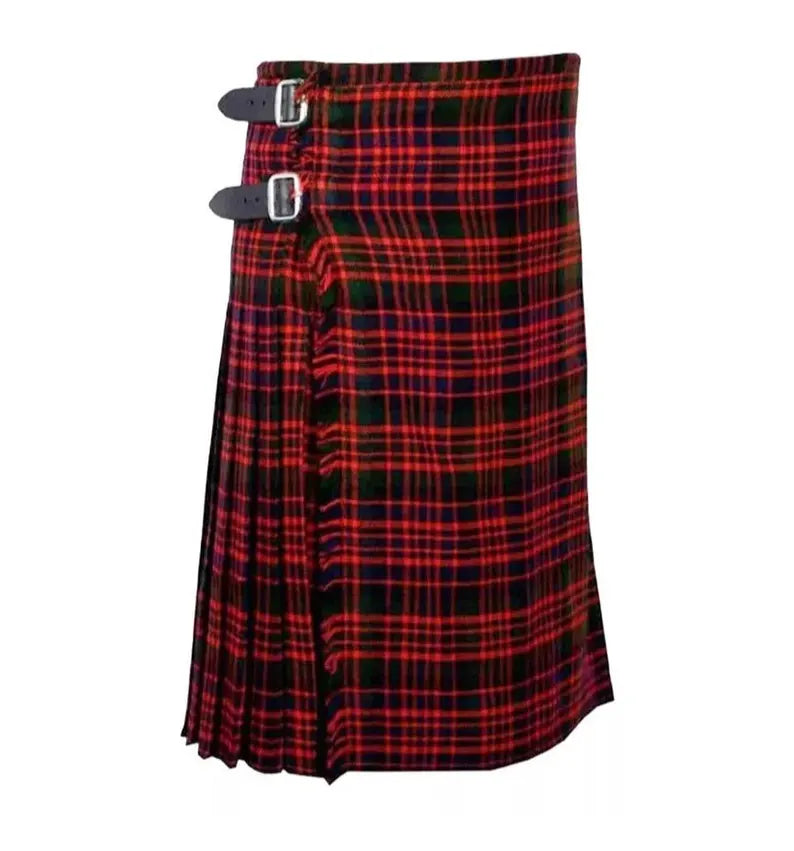 Scottish MacDonald Tartan Kilt For Men Custom Handmade Traditional 8 Yard kilts
