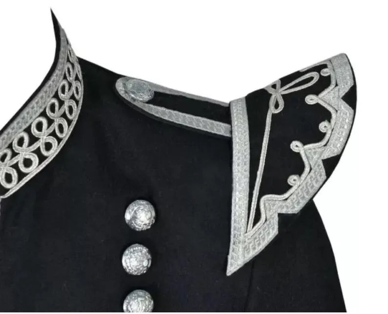 Men’s Scottish Fancy Doublet Kilt Jacket Military Uniform Doublelet Jacket