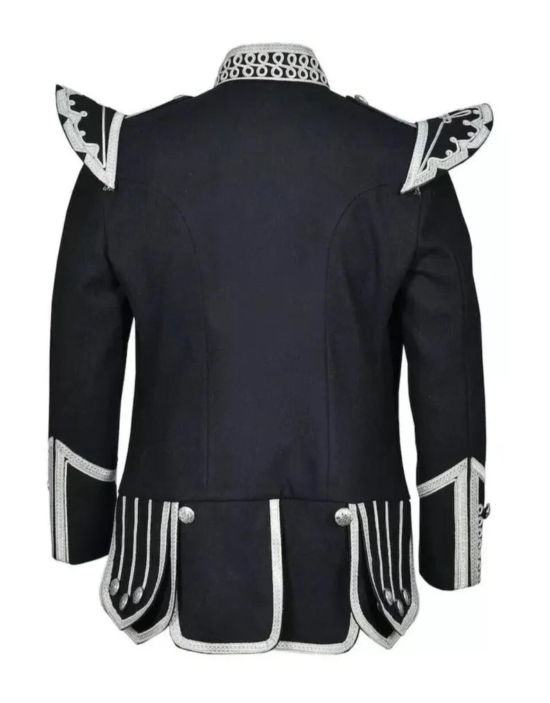 Men’s Scottish Fancy Doublet Kilt Jacket Military Uniform Doublelet Jacket
