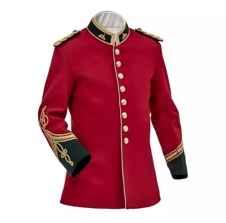 British Army 1879 Zulu War Officer's Tunic: Red Melton Wool Jacket