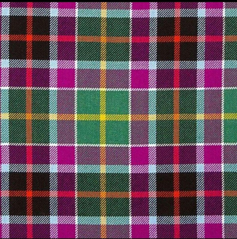 Scottish Highland Gala Water Modern Handmade Tartan 8 Yard Kilt