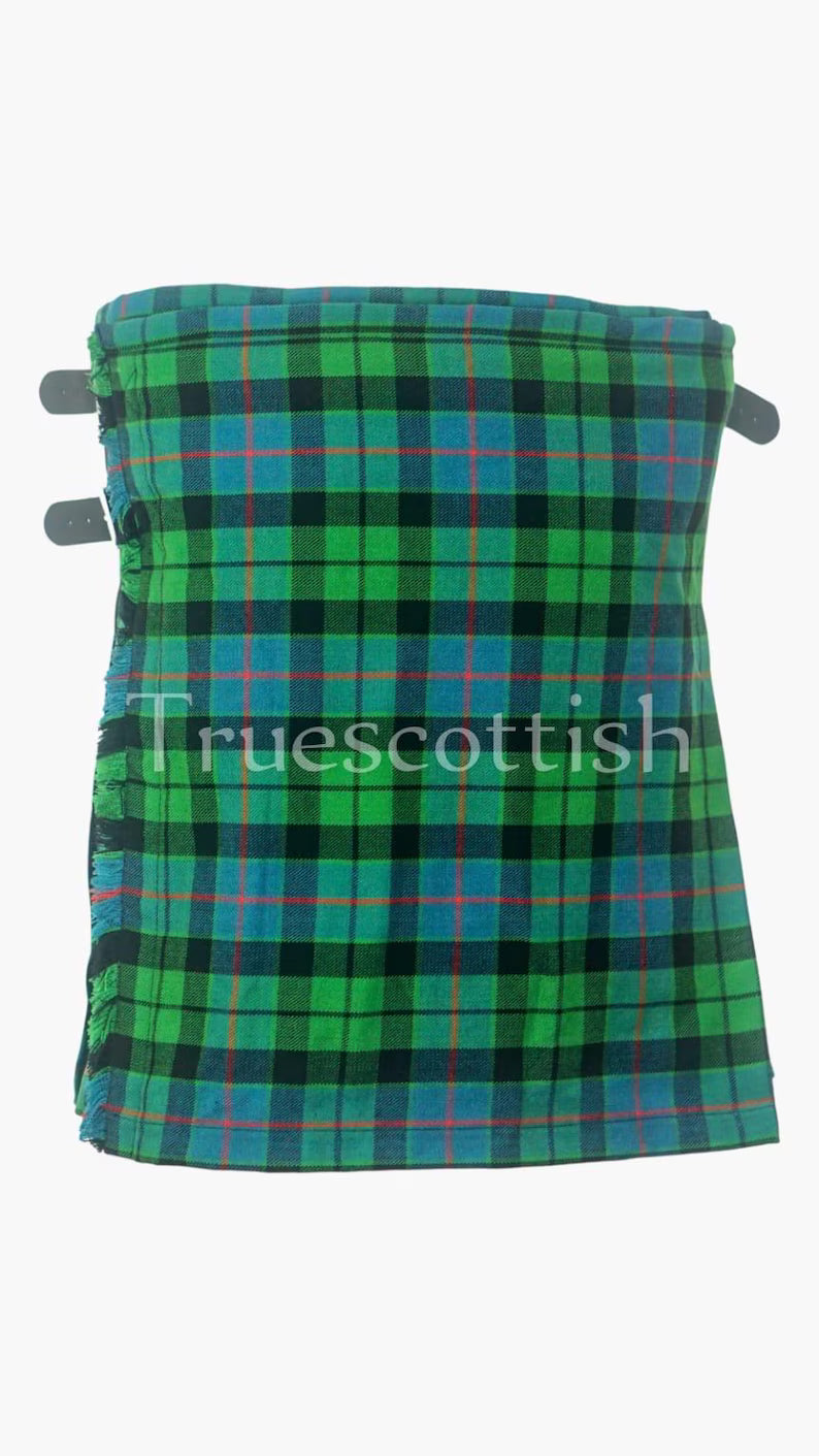 Scottish Morrison Ancient Tartan Kilt For Men Custom Handmade Traditional 8 Yard kilts