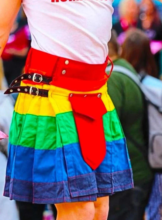 Scottish Pride Rainbow Kilt For Men’s