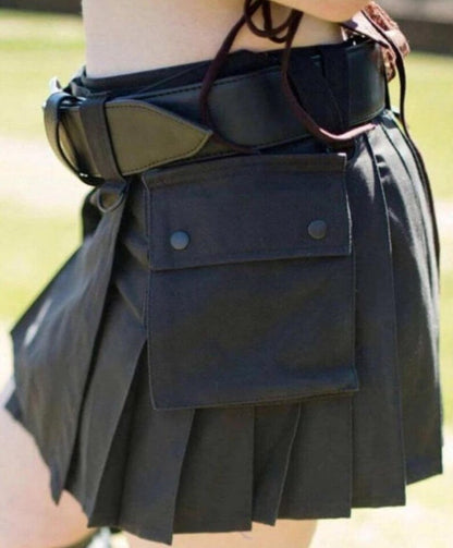 Scottish Black Ladies Mini Kilt