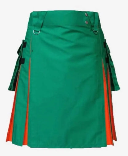 Scottish Green & Orange Design Utility Kit For Men’s