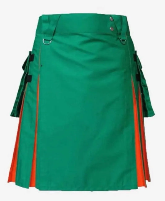 Scottish Green & Orange Design Utility Kit For Men’s
