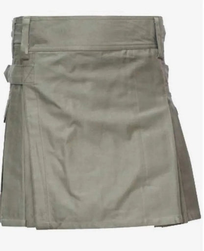 Scottish Women Female Kilt IN Dark Olive