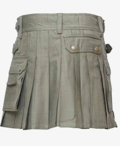 Scottish Women Female Kilt IN Dark Olive