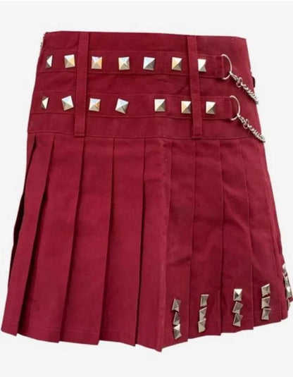 Scottish Women’s Utility Kilt Dress With Chains