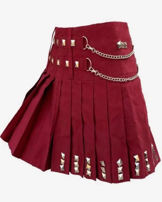 Scottish Women’s Utility Kilt Dress With Chains