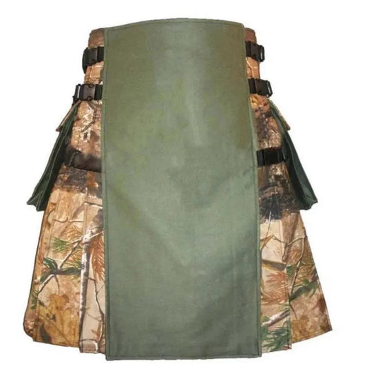 Scottish Hiking Kilt In Real Tree Urban Camouflage kilt For Men’s
