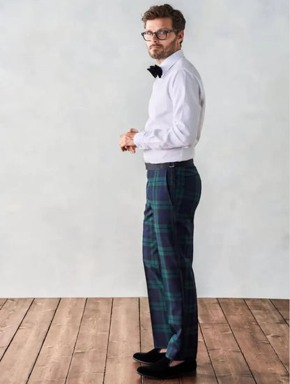 Scottish Black Watch Tartan Traditional Tuxedo Piece Suit For Every Event Custom Made