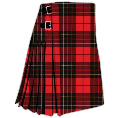Handmade Scottish Clan Brodie Red Tartan Kilt: Traditional 8 Yard, Custom Fit