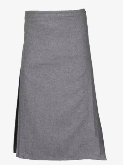 Light Grey Cotton Utility Kilt: Scottish Menswear