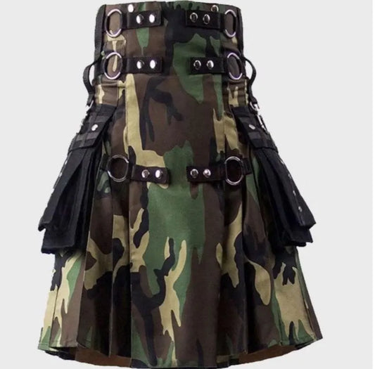 Scottish Stylish Tactical Utility Kilt For Men’s
