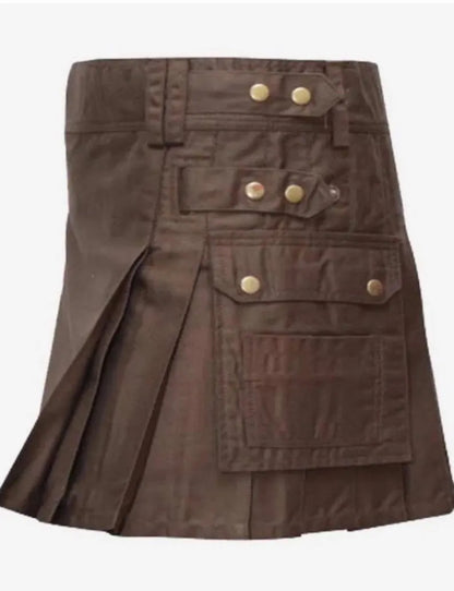 Scottish Can Women Wear Kilt IN Chocolate Brown Colour