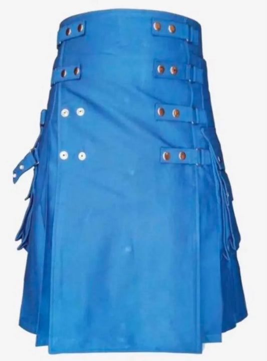 Scottish Lustrous Cotton Utility Kilt For Men’s