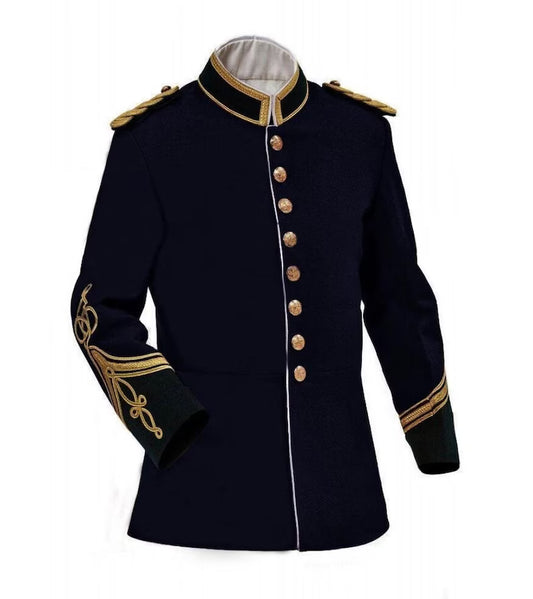British Anglo Zulu War Officer's Jacket: Black Melton Wool Tunic