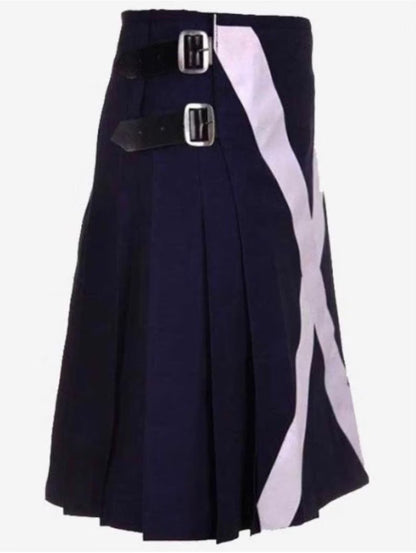 Scottish Saint Flag kilt Royal Blue Colour For Men’s