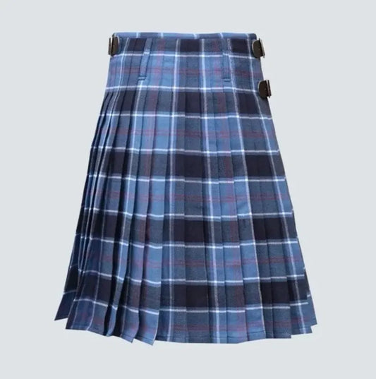 Scottish US Navy Tartan Kilt For Men Custom Kilt Handmade Traditional 8 Yard