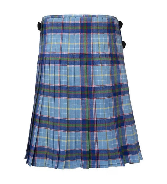 Scottish Texas Blue Bonnet Tartan Kilt For Men Custom Handmade Traditional 8 Yard kilts