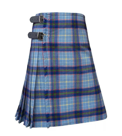 Scottish Texas Blue Bonnet Tartan Kilt For Men Custom Handmade Traditional 8 Yard kilts